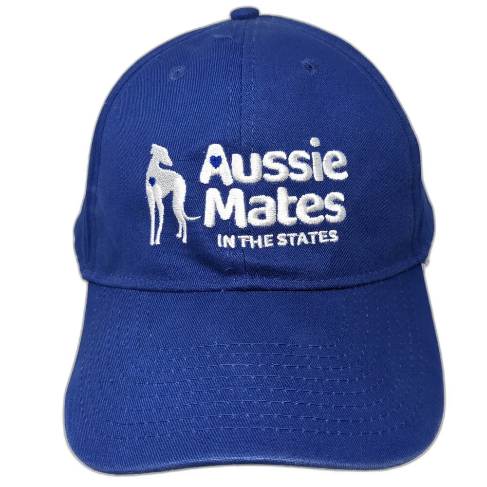 Hit Baseball Cap Blue One Size Aussie Mates In The States Greyhound Dog Hat